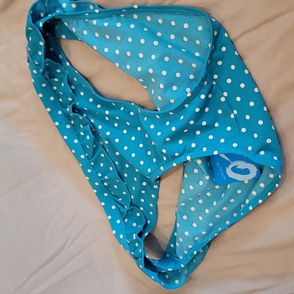 Cleo blue and white polka-dot bikini bottom - Picture 8 of 16